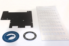 Aluminum Laser-cut Parts with Engraving