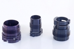Black Anodized Aluminum CNC Turned Parts